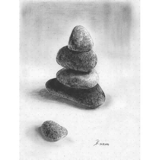 Land art - Stone art - Stone drawing