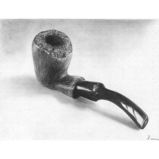 Pipe smoking = pipe drawing