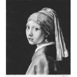 Gemlde Studie - Vermeer (Bleistift)