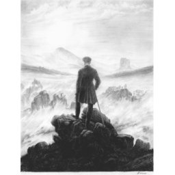 Famous painting - Friedrich (pencil)