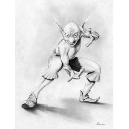 Comic drawing - Goblin (pencil)