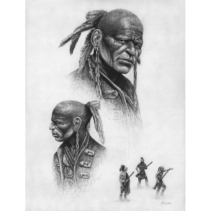 Mohawk = Kritzel Zeichnung